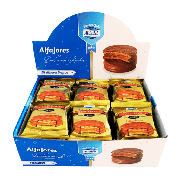 Alfajores chocolate negro 50g Mardel