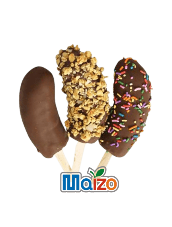 Chocobanano chispas, maní y tradicional. Maizo 125g